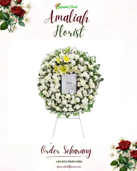 Krans Bunga Duka Mondoretno